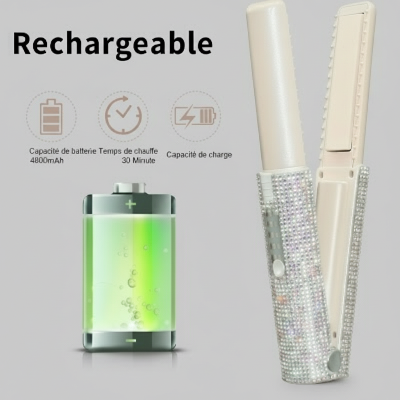 joli lisseur sans fil couleur argent