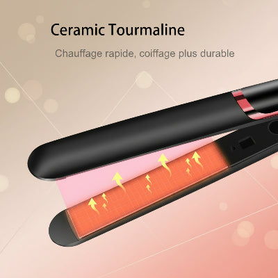 joli lisseur à cheveux tourmaline noir