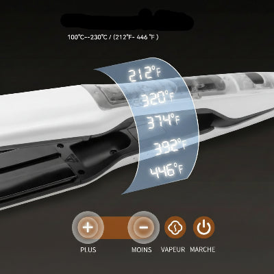 lisseur a vapeur blanc