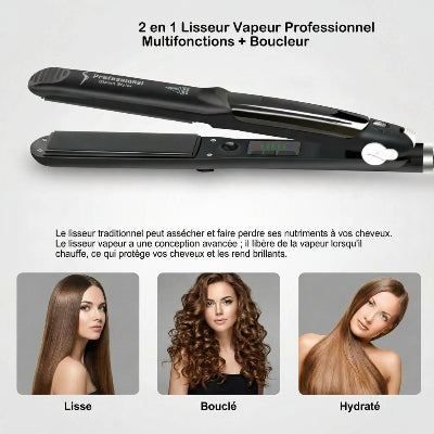 lisseur a vapeur multifonction