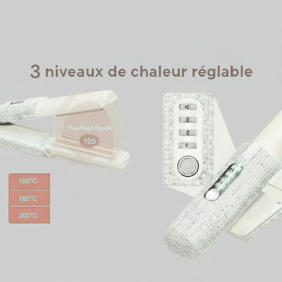 lisseur sans fil couleur argent diamant