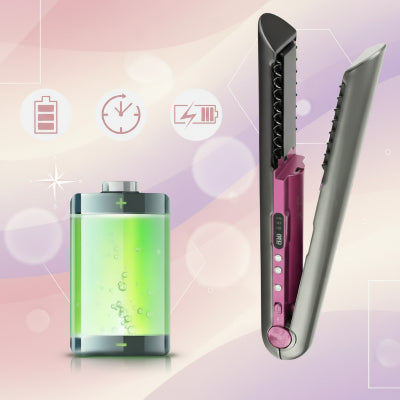 lisseur sans fil à côté de batterie